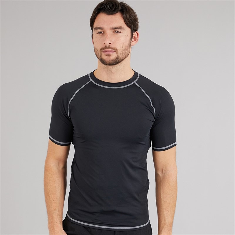 Kangaroo Poo Mens Rash Vest Black