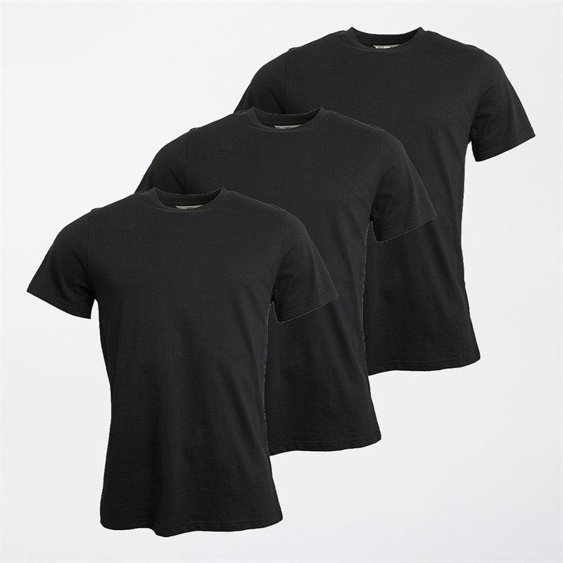 Kangaroo Poo Mens Three Pack T-Shirts Black