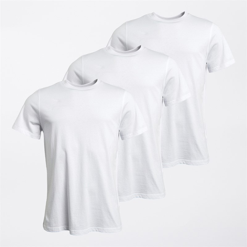 Kangaroo Poo Mens Three Pack T-Shirts White