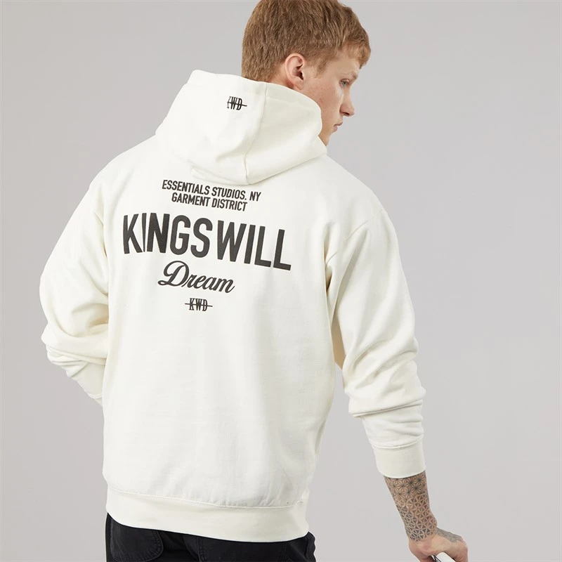 Kings Will Dream Mens Studio Garment District Hoodie Off White
