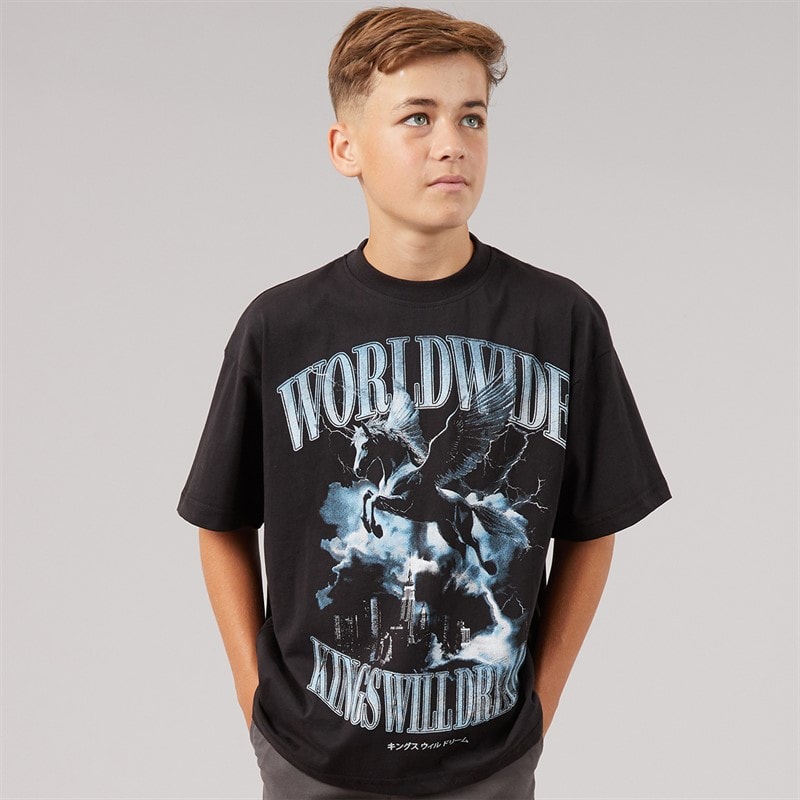 Kings Will Dream Boys Worldaround T-Shirt Black