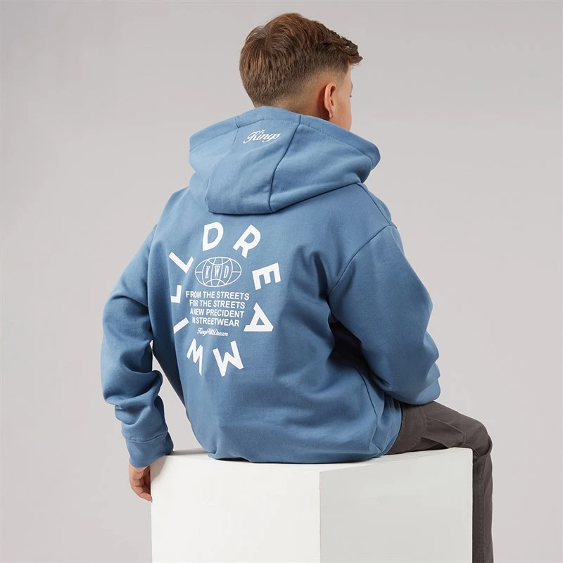 Kings Will Dream Boys Globalise Hoodie Blue