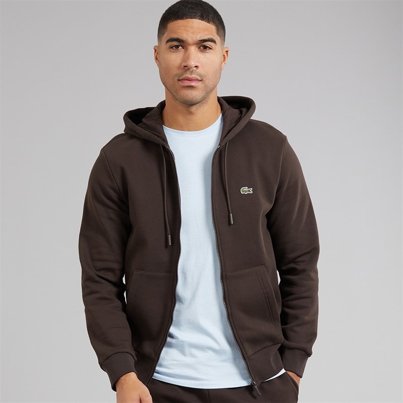 Lacoste Mens Zip Up Hoodie Port 0