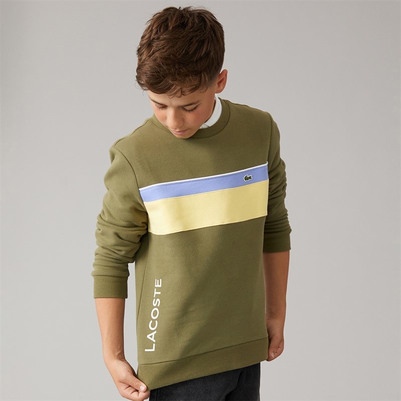 Lacoste Boys Sweatshirt Olive/Farine