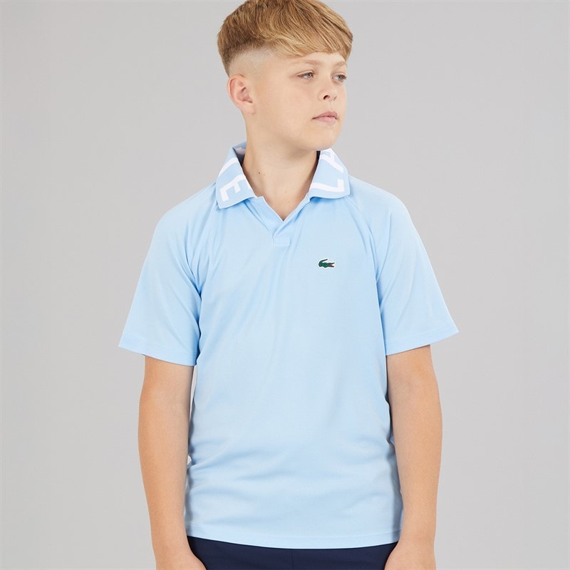 Lacoste Boys Jacquard Polo Shirt Panorama