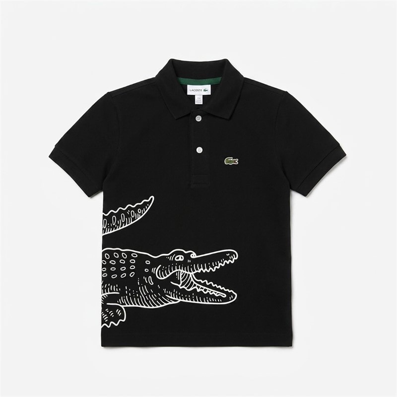 Lacoste Boys Icon Polo Shirt Noir