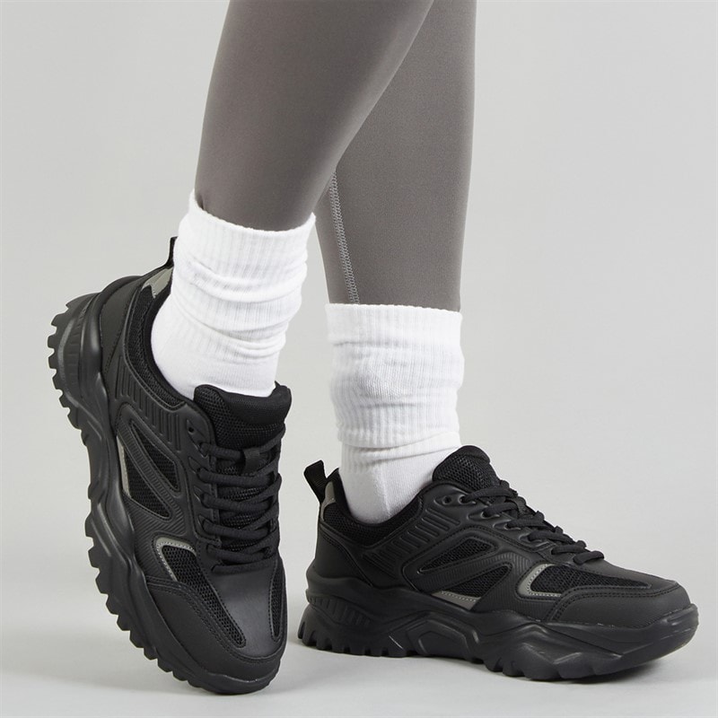 Loyalty And Faith Womens Jadewell Trainers Black/Silver