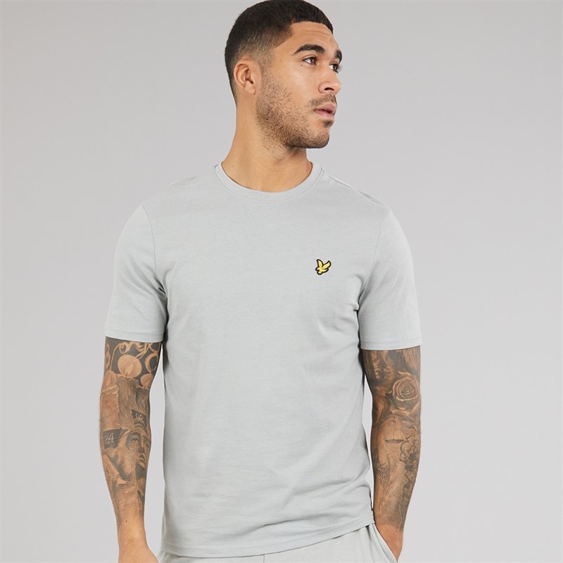 Lyle And Scott Vintage Mens Lightweight Seasonal Cotton T-Shirt Cold Grey