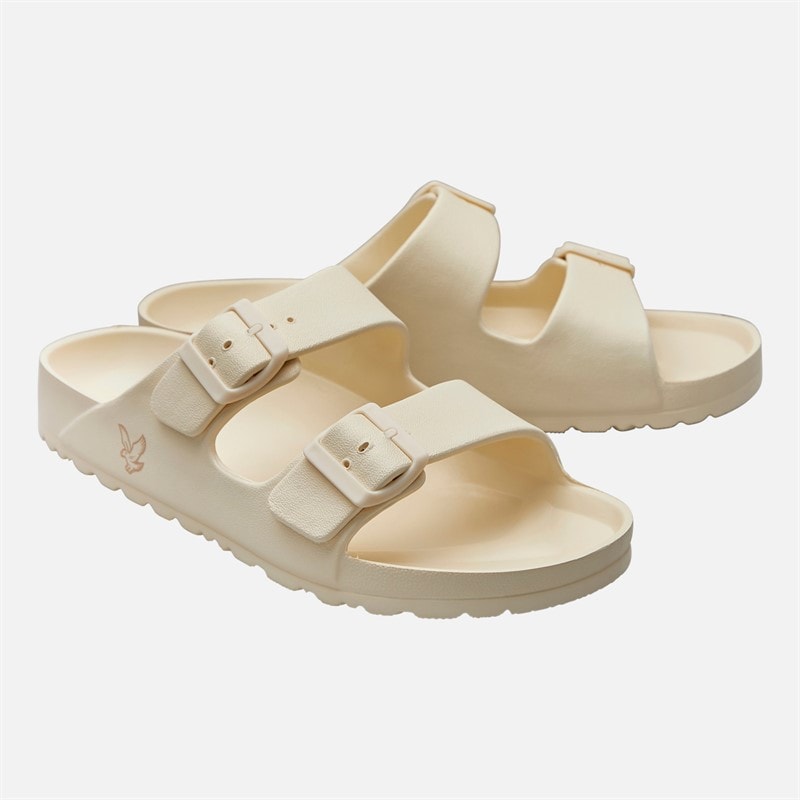 Lyle And Scott Vintage Mens Jobi Dual Strap Sandals Off White