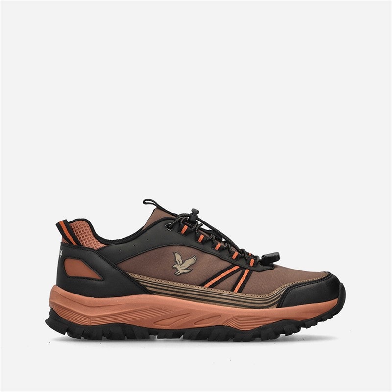 Lyle And Scott Vintage Mens Mintlaw Trainers Brown Orange