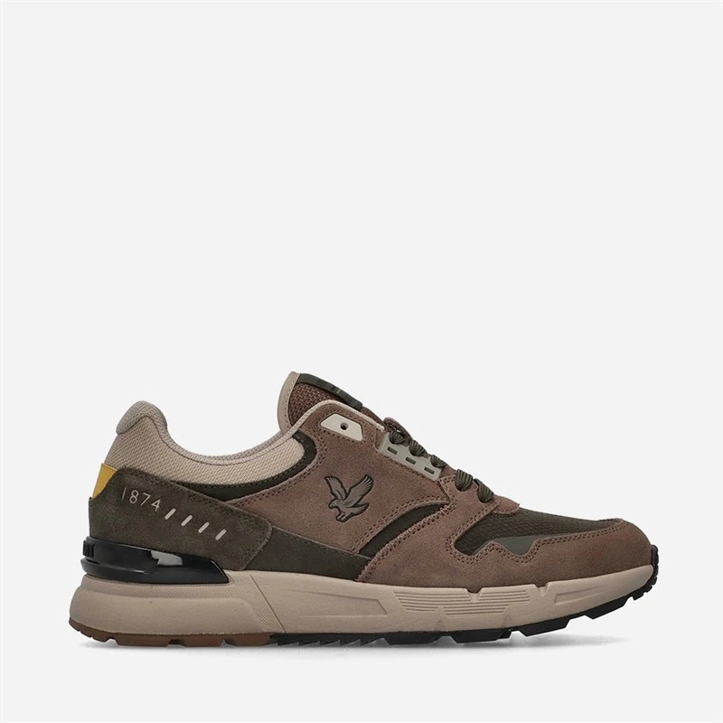 Lyle And Scott Vintage Mens Finlay Trainers Acajou