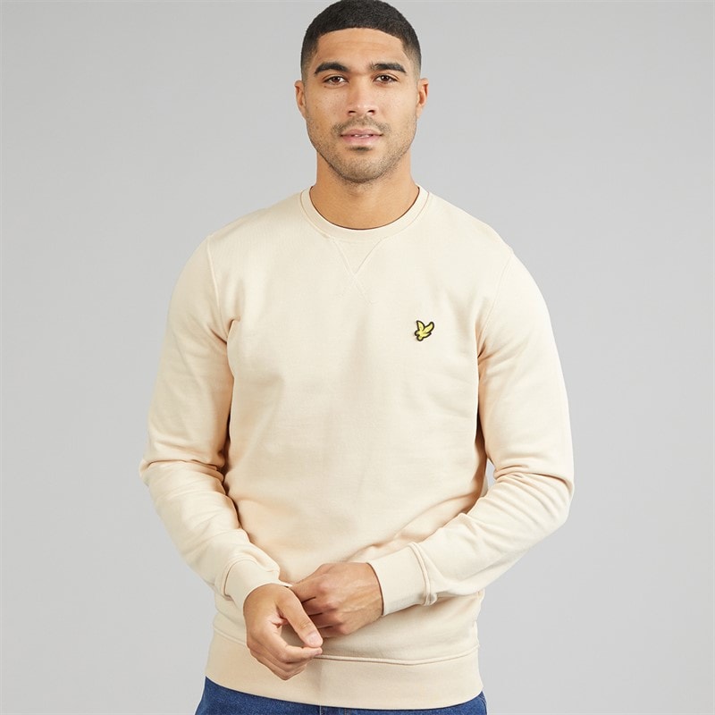 Lyle And Scott Vintage Mens Crew Neck Sweatshirt Pink Tint