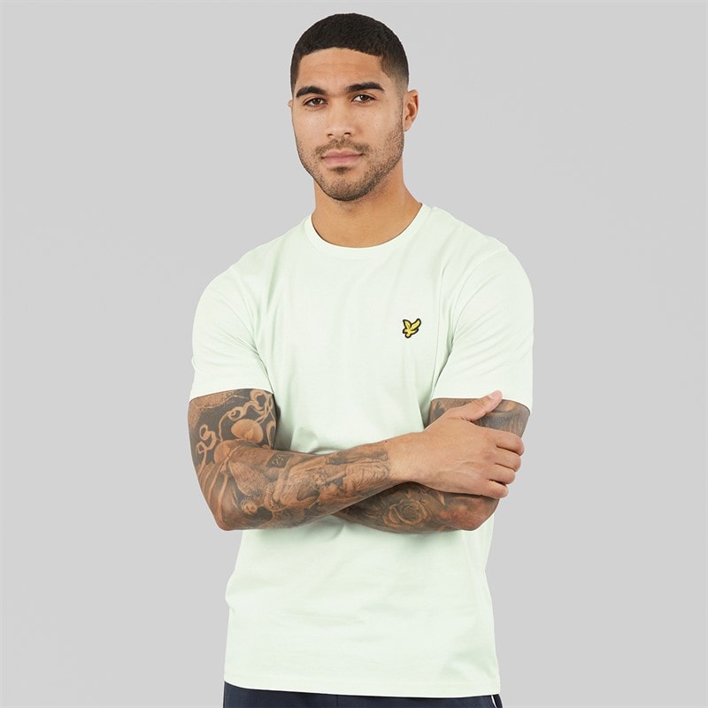 Lyle And Scott Vintage Mens Plain T-Shirt Blue Ice