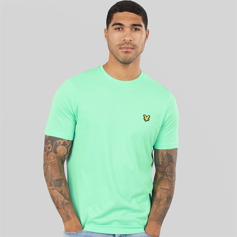 Lyle And Scott Vintage Mens T-Shirt Cool Mint
