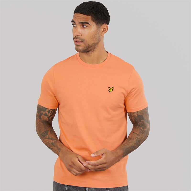 Lyle And Scott Vintage Mens Plain T-Shirt Terracotta Pot