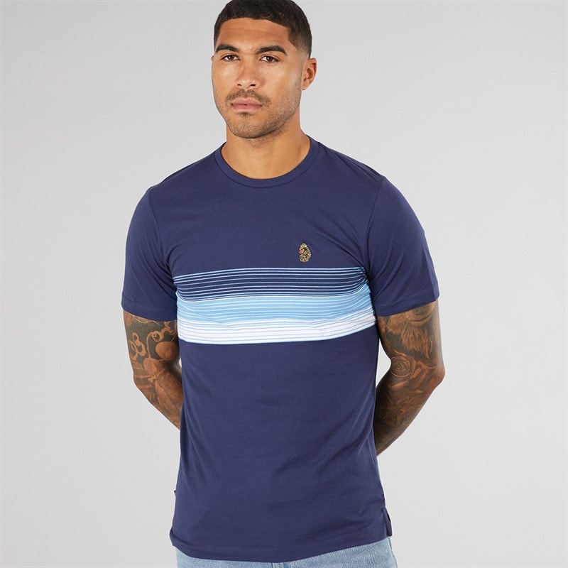 LUKE 1977 Mens Nashville T-Shirt Navy/White/Atlantic B