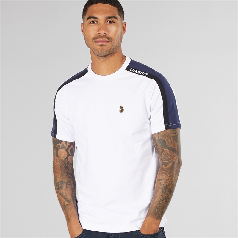 LUKE 1977 Mens Ciruela T-Shirt White