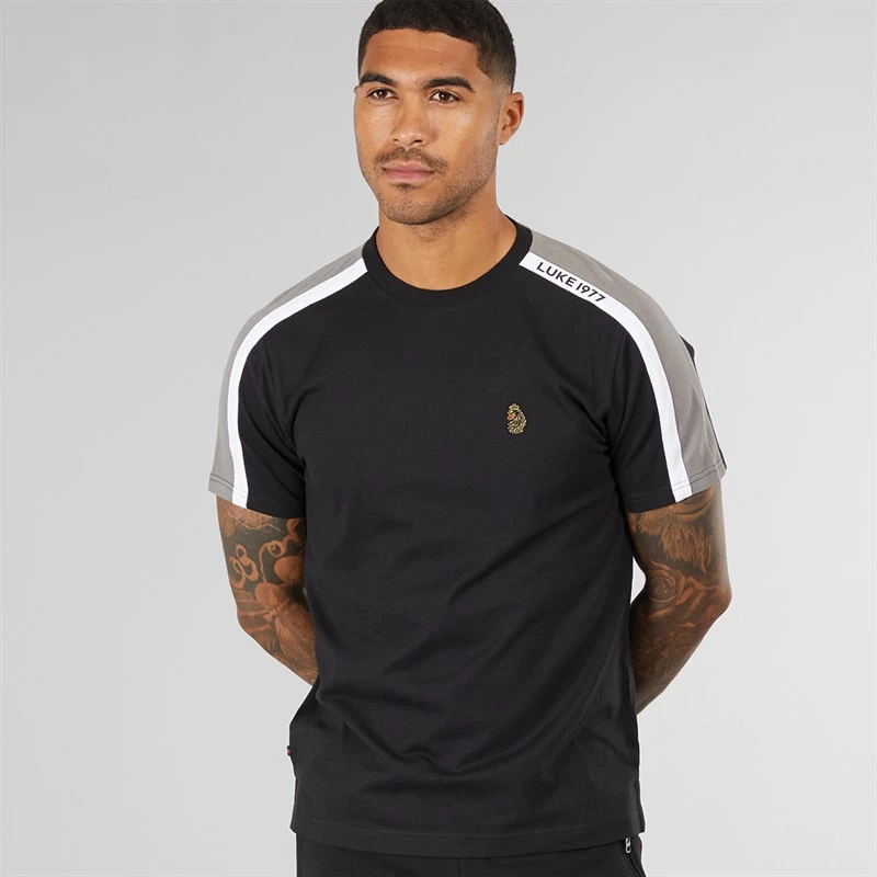 LUKE 1977 Mens Ciruela T-Shirt Black