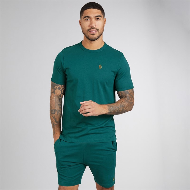LUKE 1977 Mens Trousersnake T-Shirt And Shorts Set Atlantic