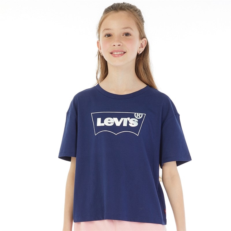 Levi's Girls Meet And Greet Batwing T-Shirt Blue