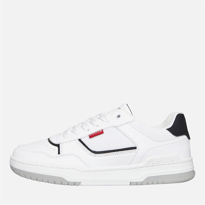 Levi's Junior Boys John Ser Trainers White/Black White/ Black