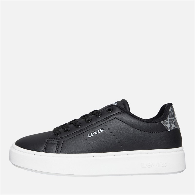 Levi's Junior Girls Evelyn Trainers Black/Leopard Black/ Leopard