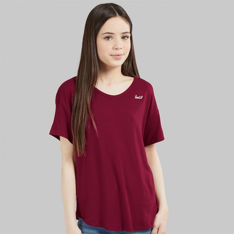 Levi's Girls New Favourite T-Shirt Red Plum