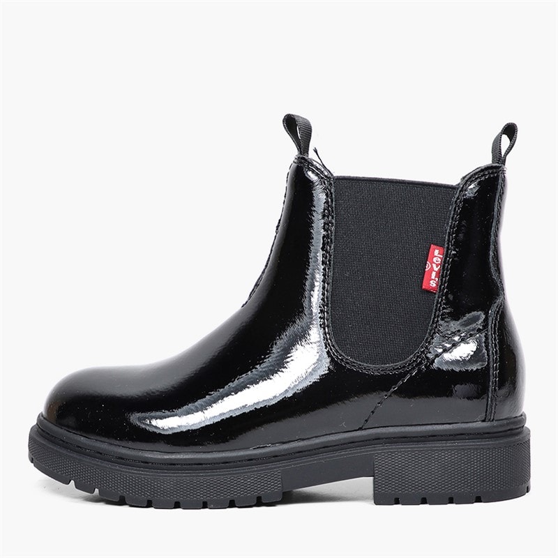 Levi's Kids Oliver Boots Black Shiny 2459