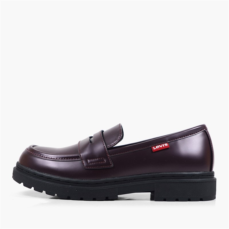 Levi's Junior Girls Lucy Loafers Burgundy 0013