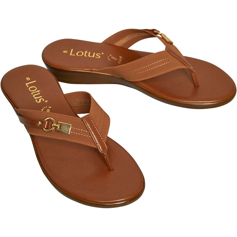 Lotus Womens Esino Sandals Tan