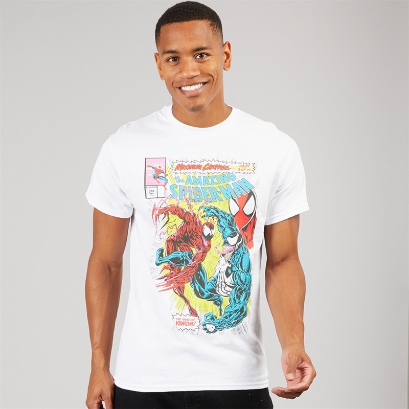 Spiderman Mens T-Shirt White