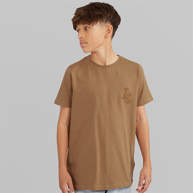 Lyle And Scott Boys L&S Monogram T-Shirt Tigers Eye