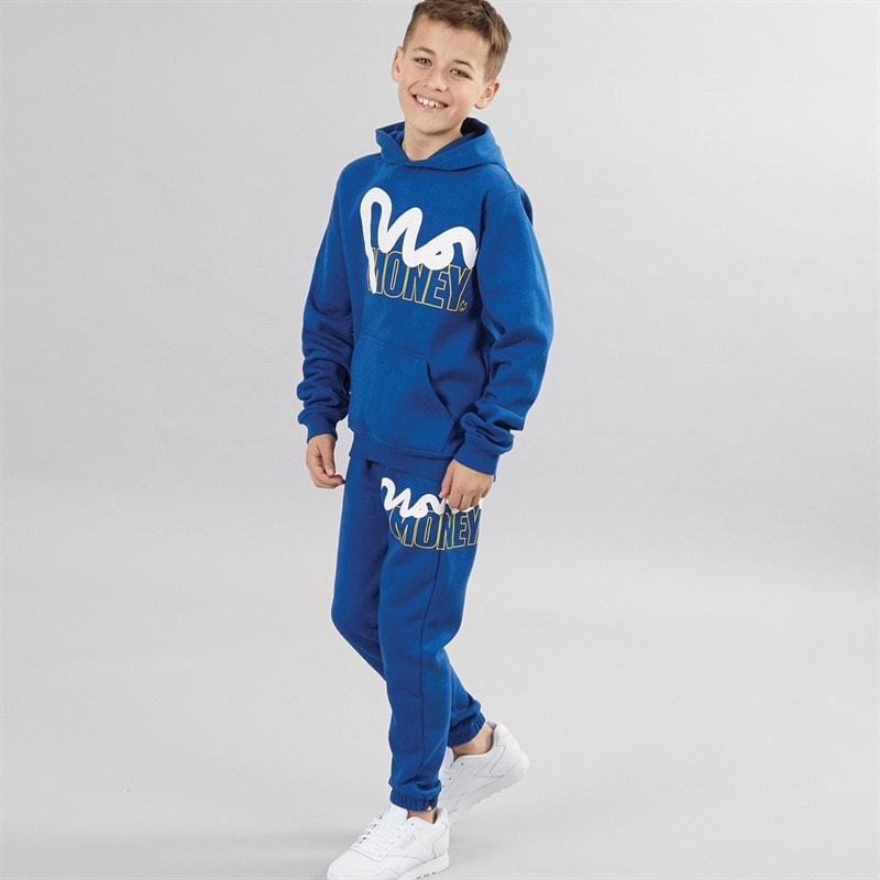 Money Boys Stencil Block Hood Tracksuit Royal Blue