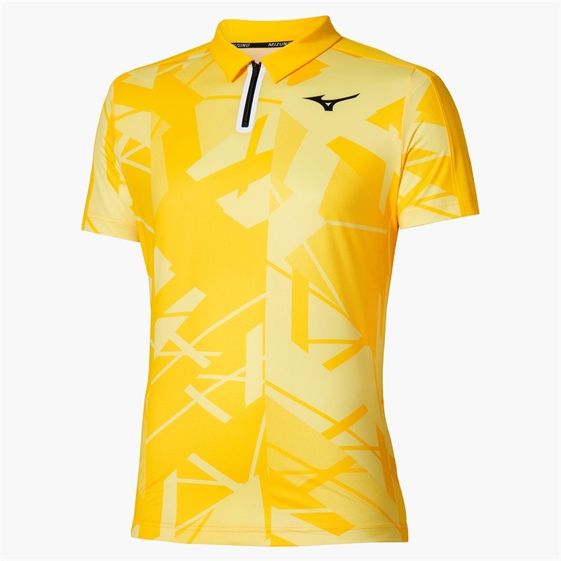 Mizuno Mens Daybreakers Shadow Tennis Polo Shirt Vibrant Yellow
