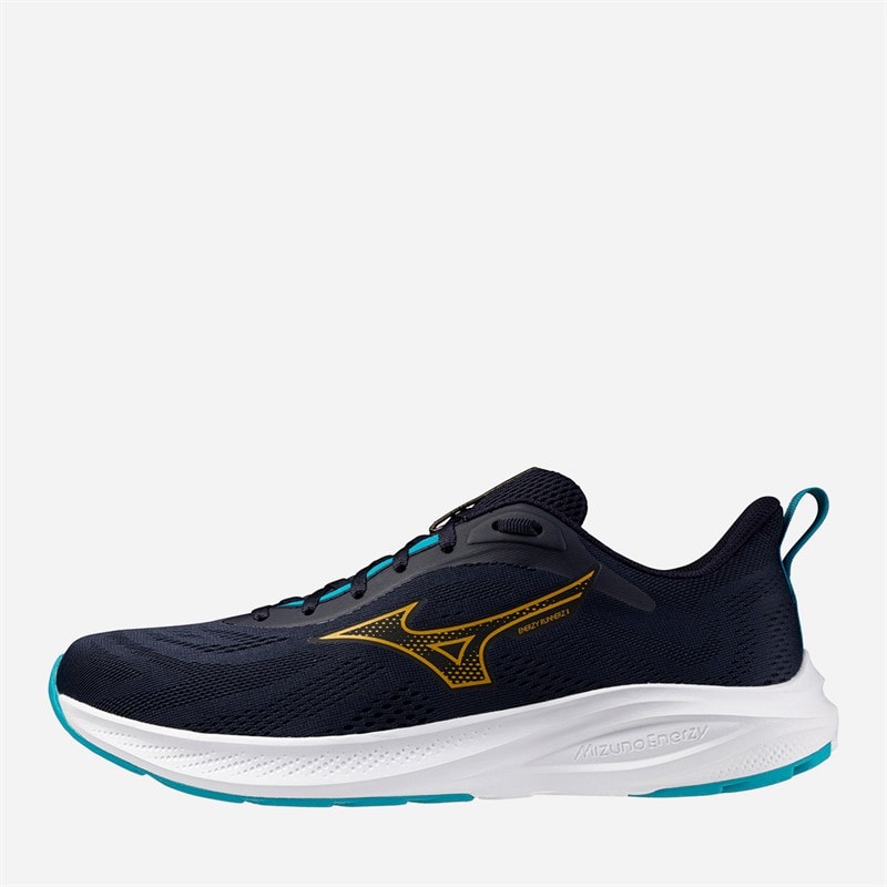 Mizuno Mens Enerzy Runnerz 2 Neutral Running Shoes Baritone Blue/Citrus/Capri Breeze