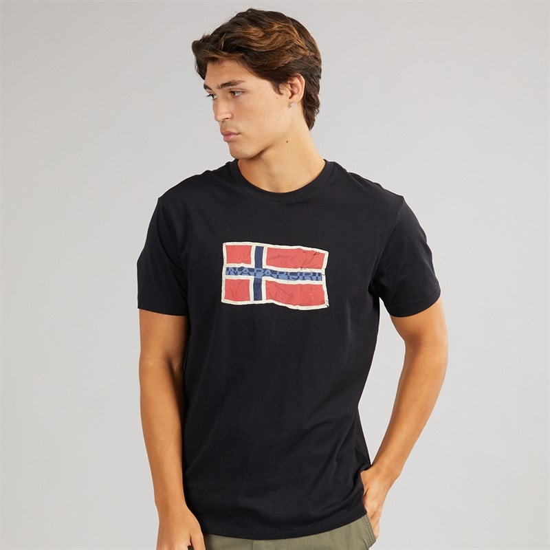 Napapijri Mens Mahsa T-Shirt Black Beauty