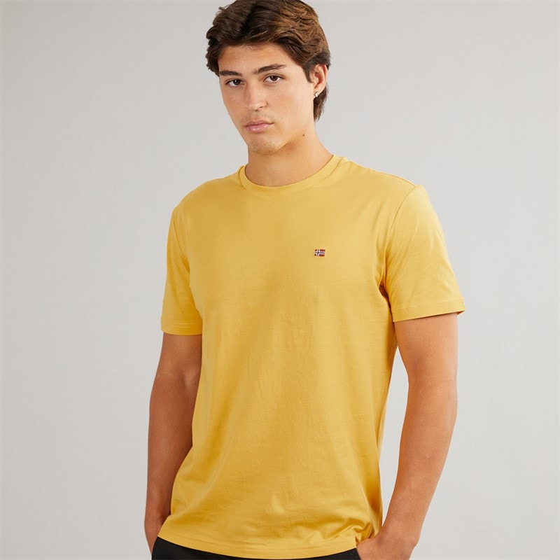 Napapijri Mens Salis T-Shirt Yolk Yellow