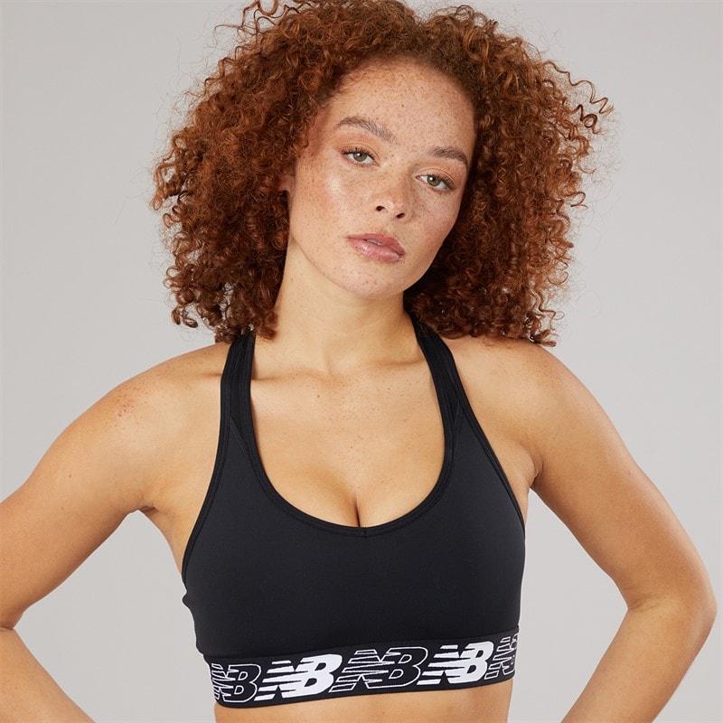 New Balance Womens NB Pace 3.0 Performace Sports Bra Top Black