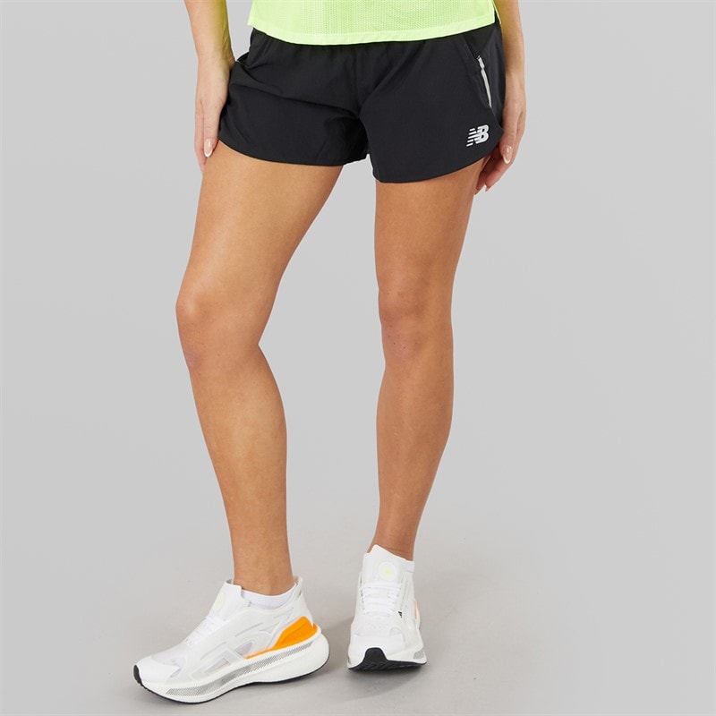 New Balance Womens Impact 3 Inch Running Shorts Black