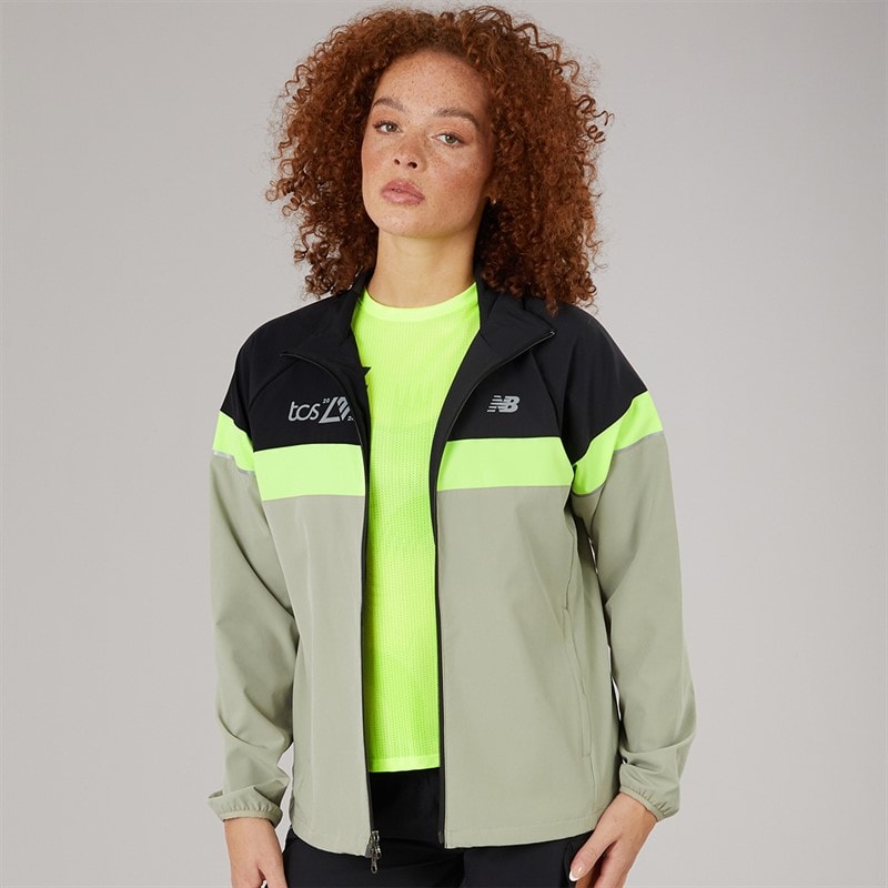 New Balance Womens London Edition Marathon Running Jacket Black