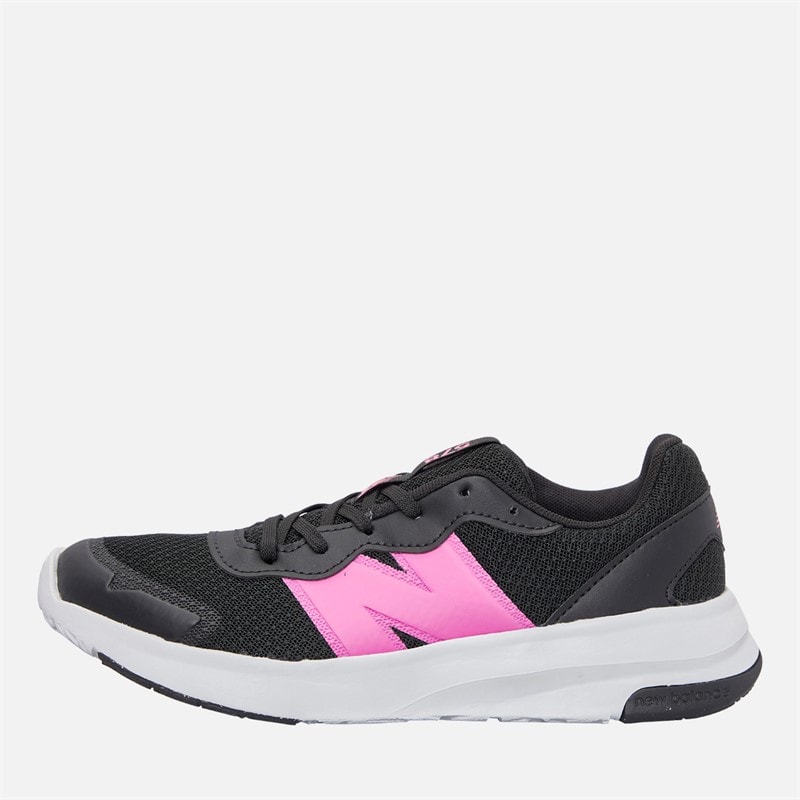 New Balance Junior Girls 578 Neutral Running Shoes Black/Pink