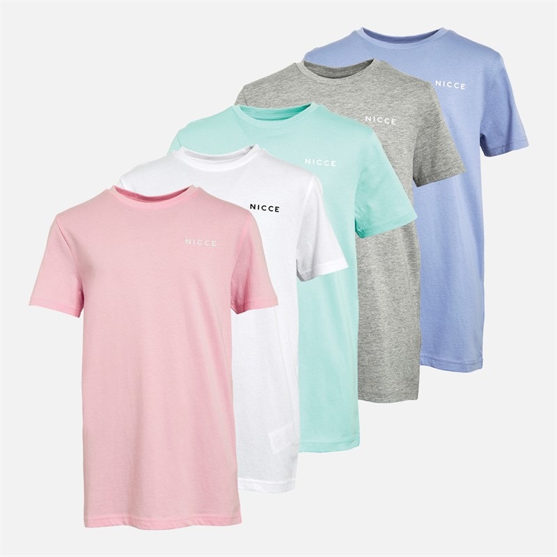 NICCE Boys Butler Five Pack T-Shirts Assorted1