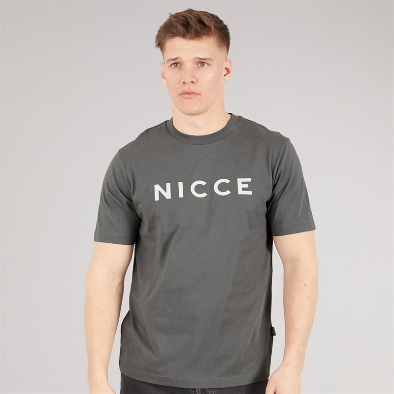 NICCE Mens Denno T-Shirt Steel Grey