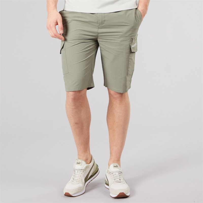NICCE Mens Humva Cargo Shorts Sage