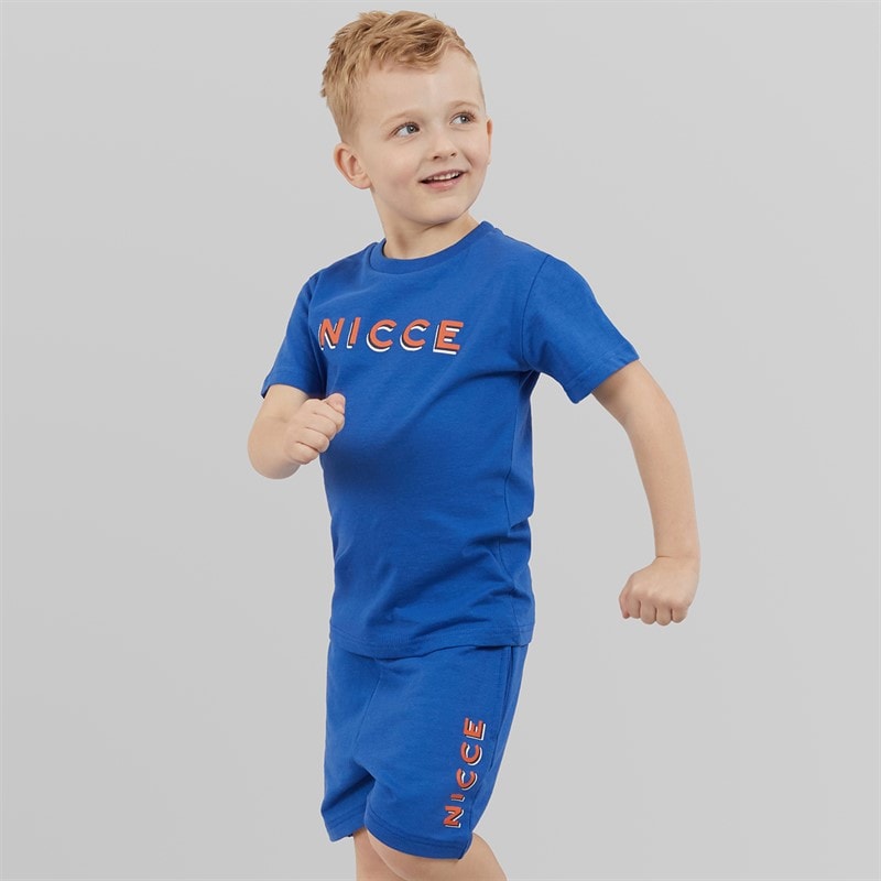 NICCE Boys T-Shirt And Short Set Cobalt