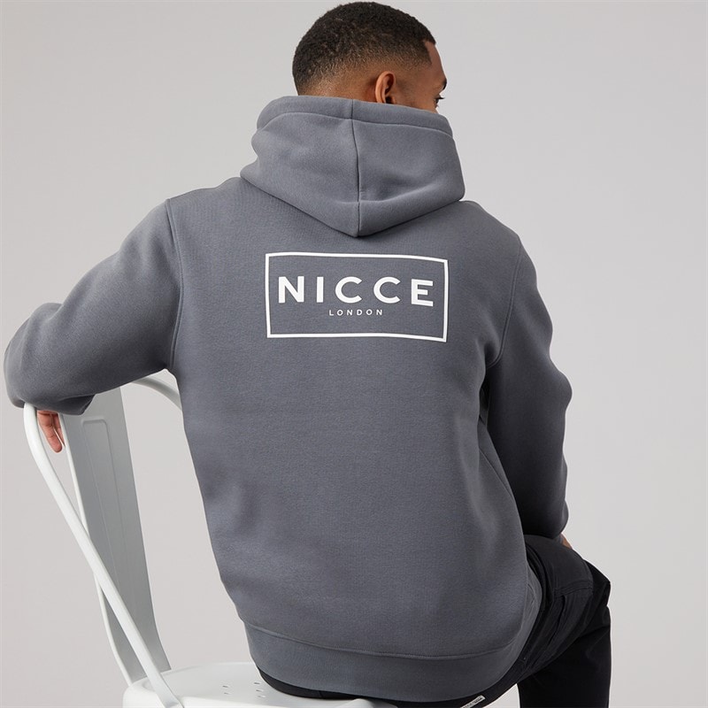 NICCE Mens Cian Hoodie Steel Grey