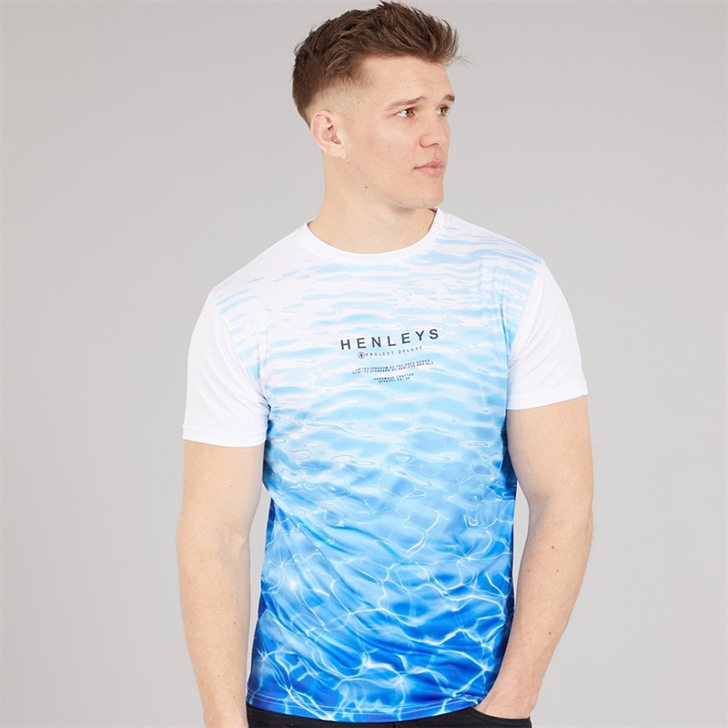 Henleys Mens Henpool T-Shirt Blue