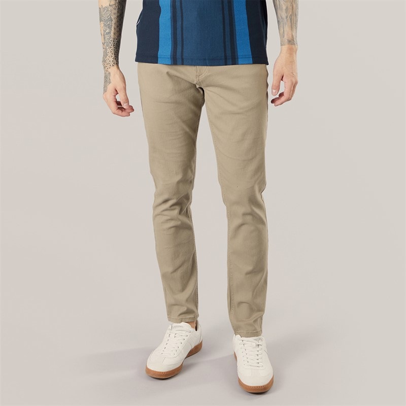 Henleys Mens Edition 5 Pocket Chinos Stone