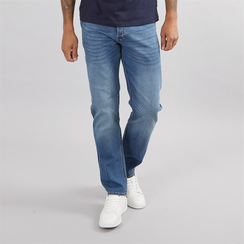 French Connection Mens Regular Fit Jeans Ind55 - Stonewash