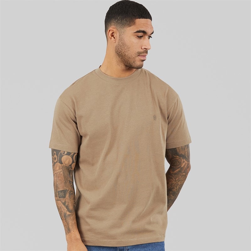 French Connection Mens Relaxed T-Shirt Mink